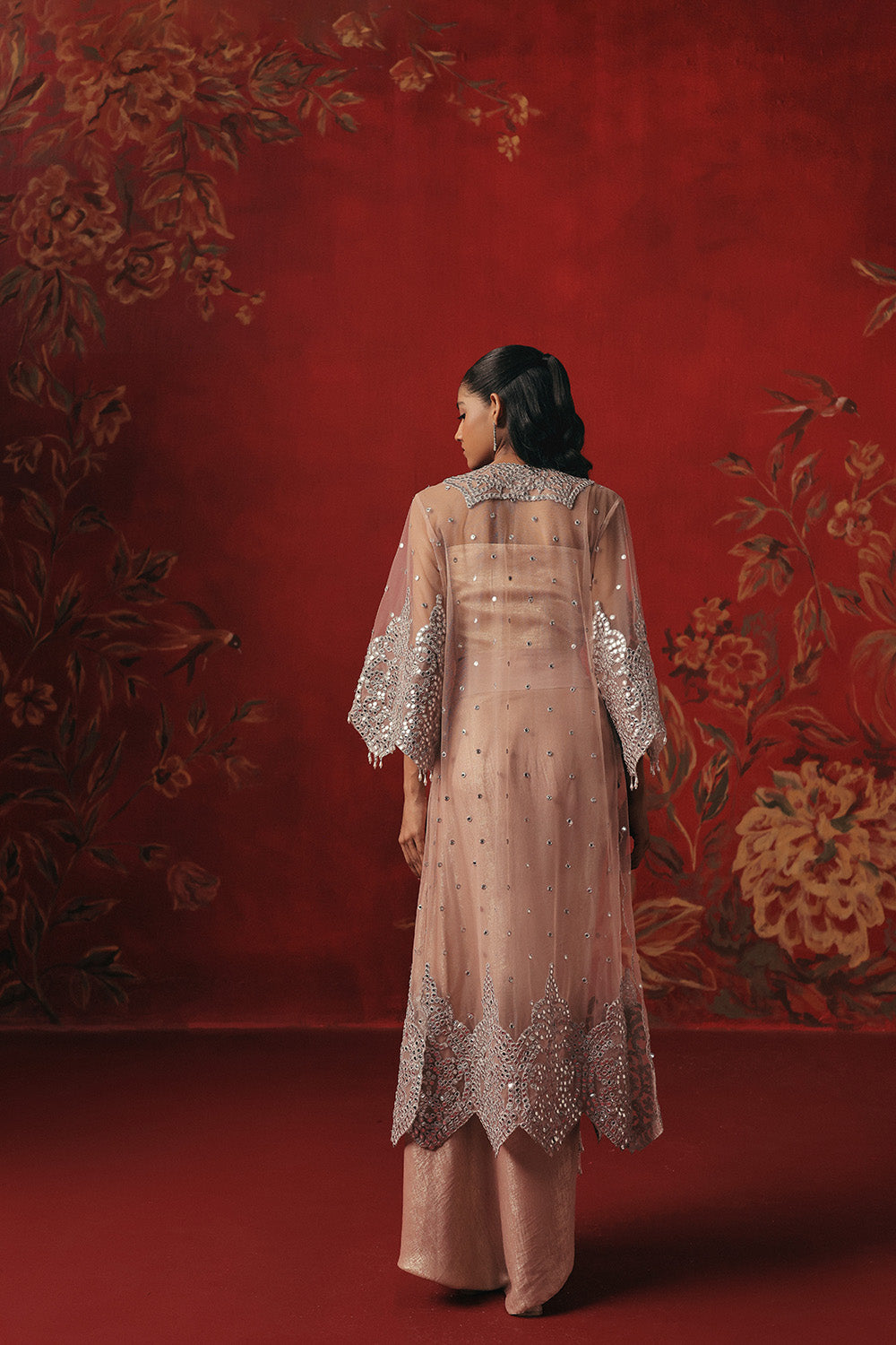 Tulle Mirrorwork Overlay