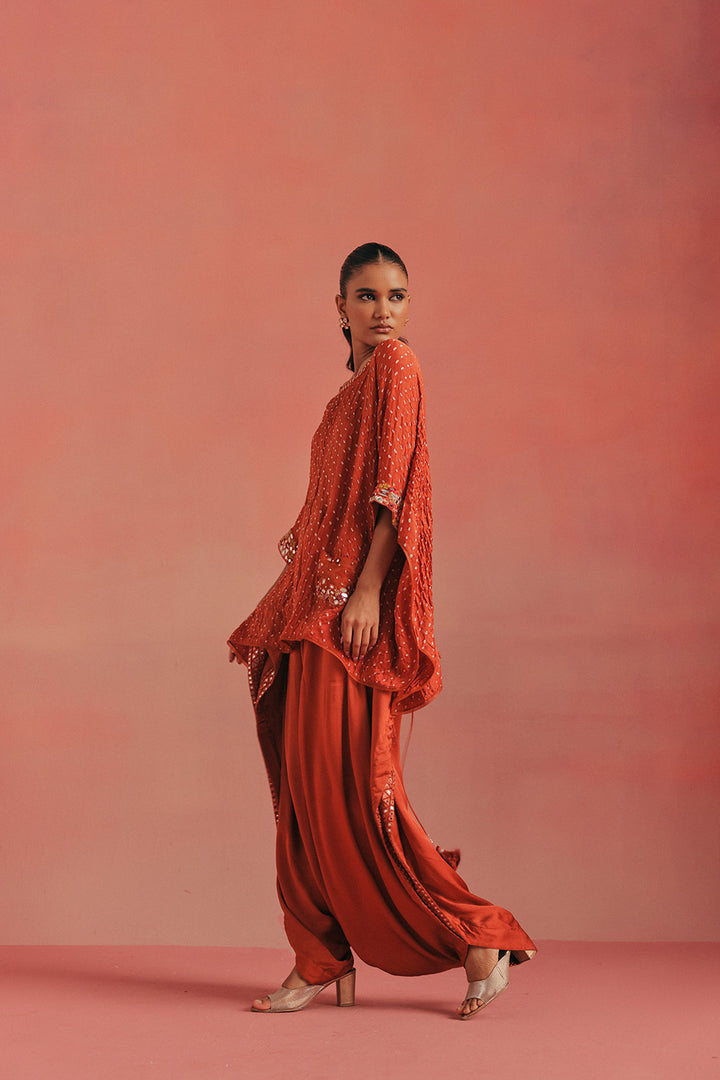 Cuff Sleeves Cape Top