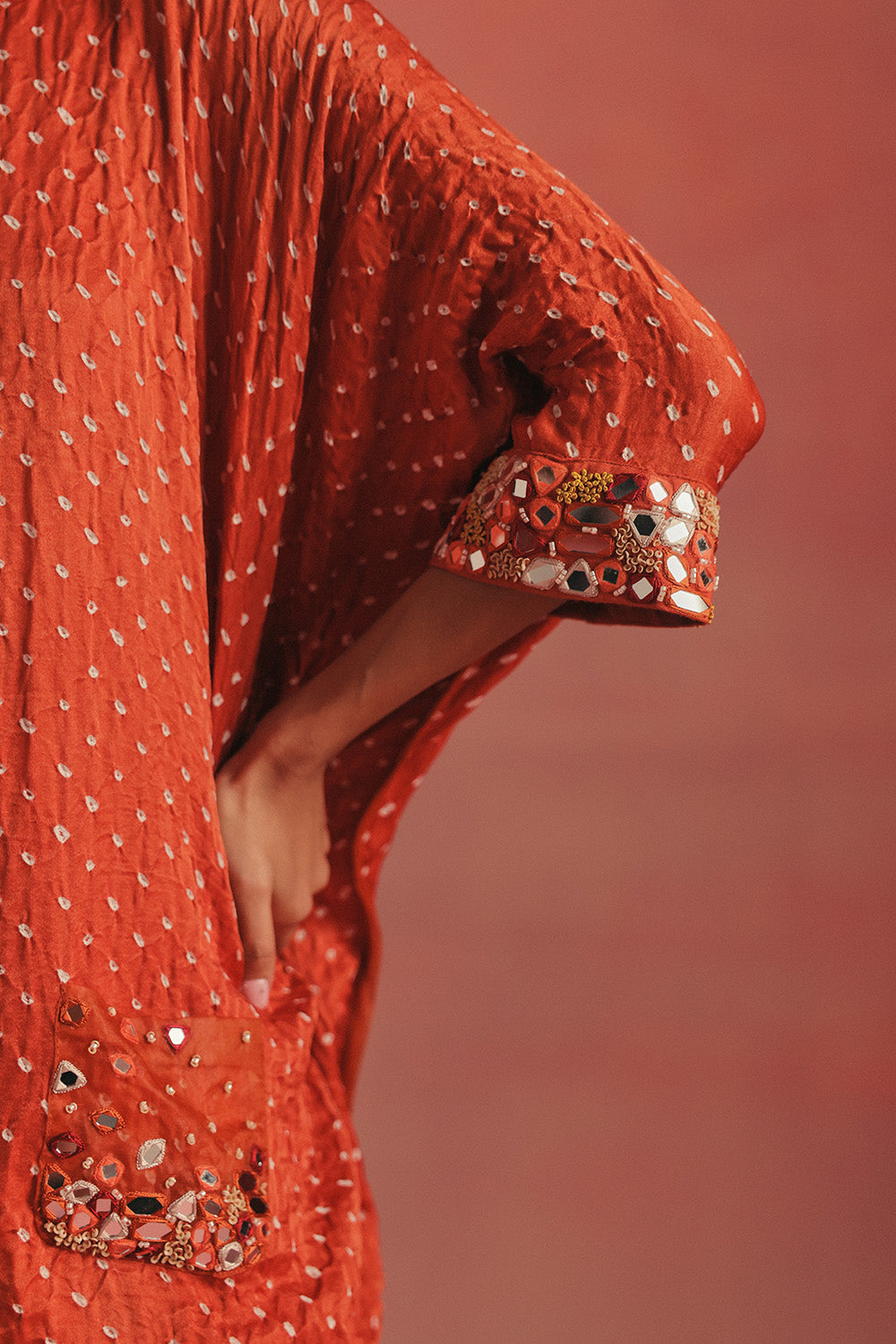 Cuff Sleeves Cape Top