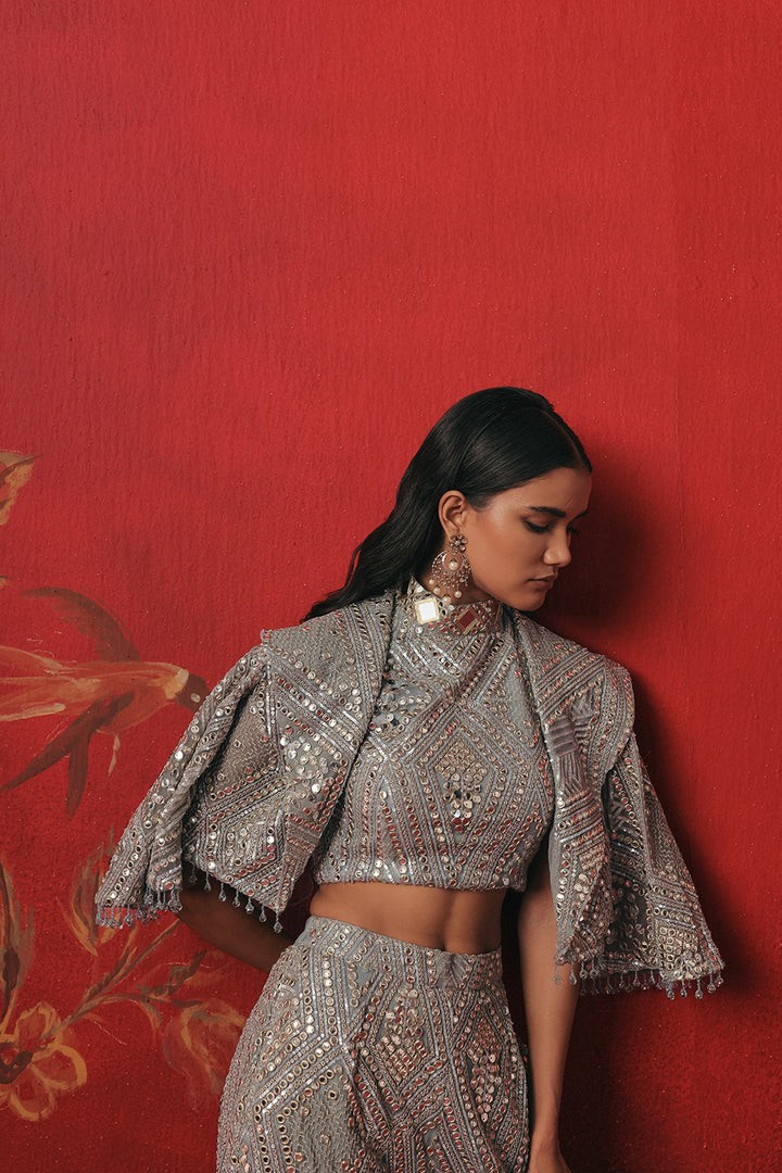 Monarch Collar Crop Jacket