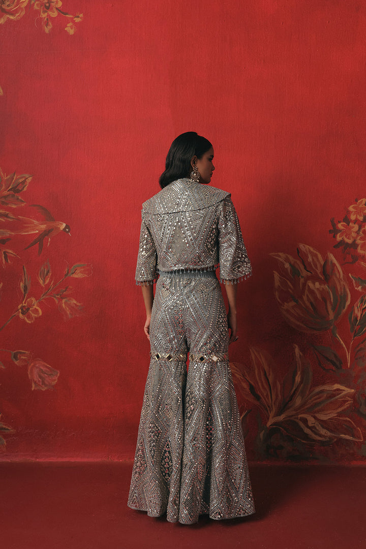 Mirrorwork Shararas