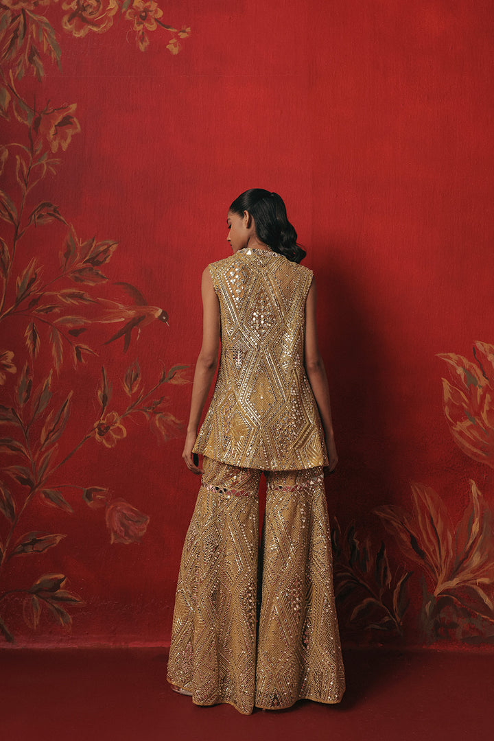 Mirrorwork Shararas
