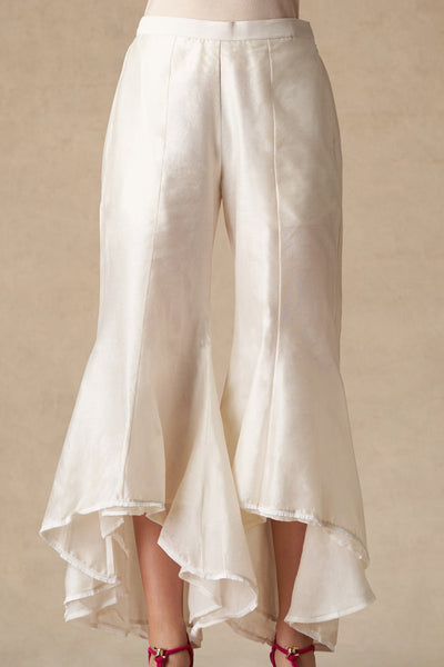 Off-White Flared Tulip Pants
