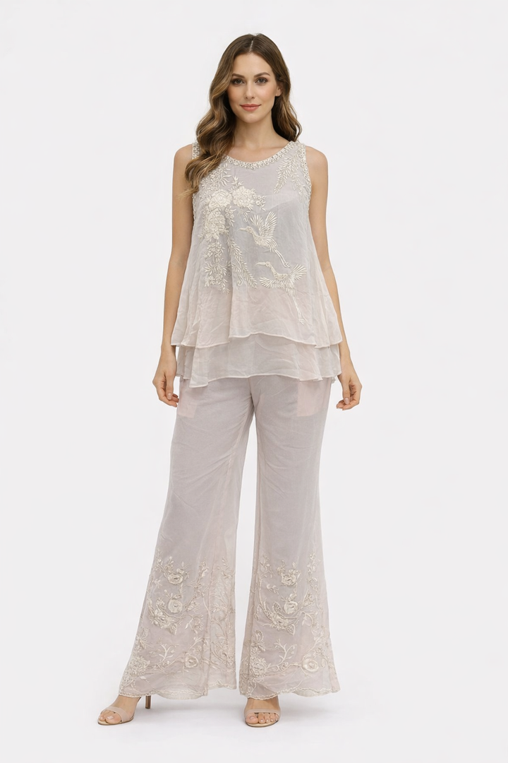 Parsi Gaara Layered Top with Parsi Gaara Palazzos