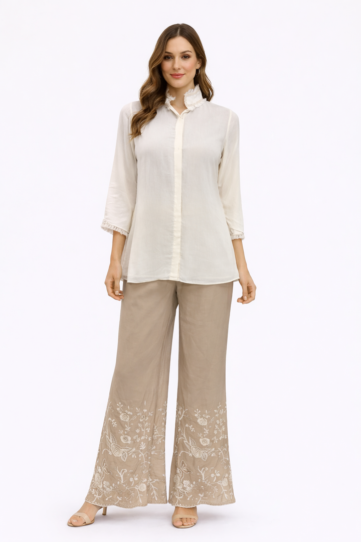Parsi Gaara Classic Shirt With Palazzos