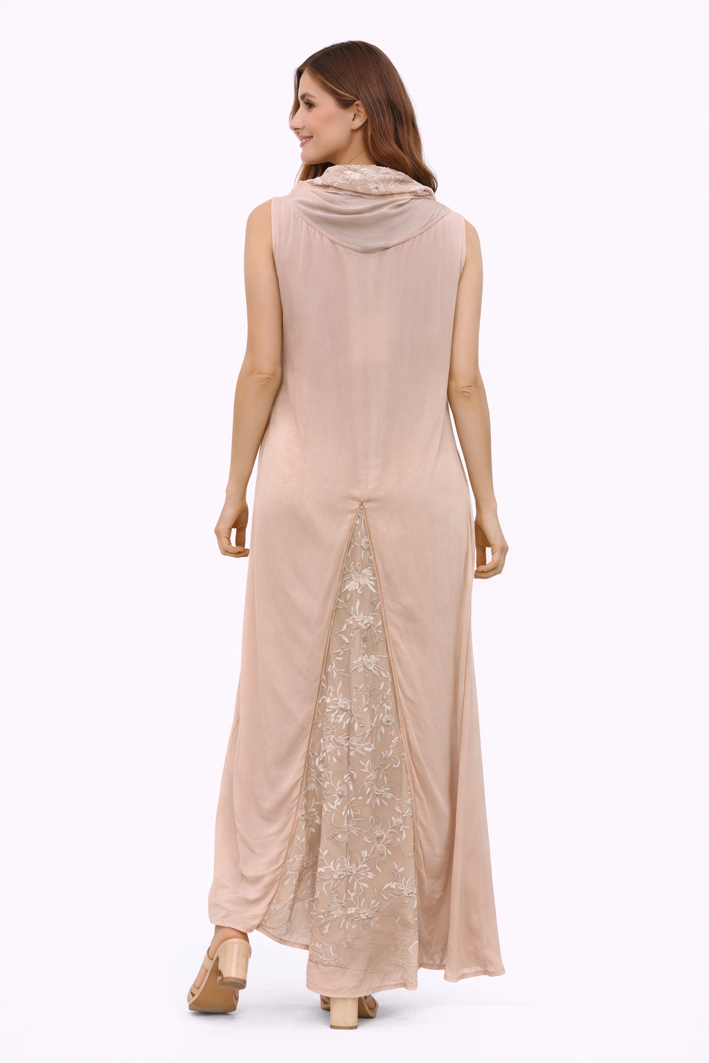 Parsi Gaara Long and Short Top with dupion palazzo