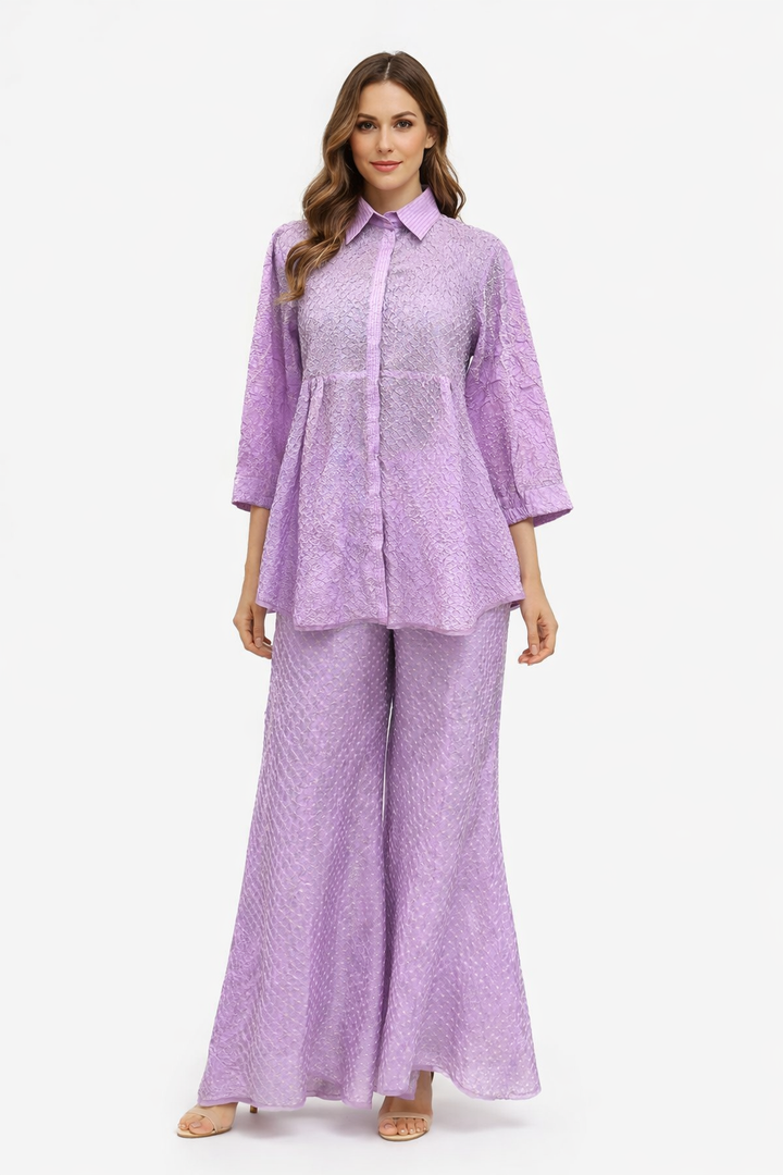 Artisanal Bandhani Kediya Top with Tulip Palazzos