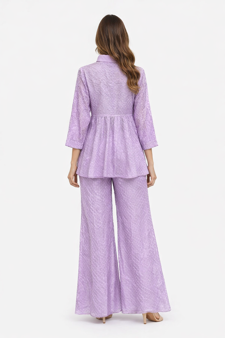 Artisanal Bandhani Kediya Top with Tulip Palazzos