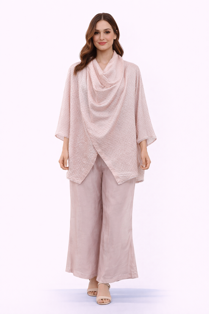 Cowl Neck Top with Jogger Pant