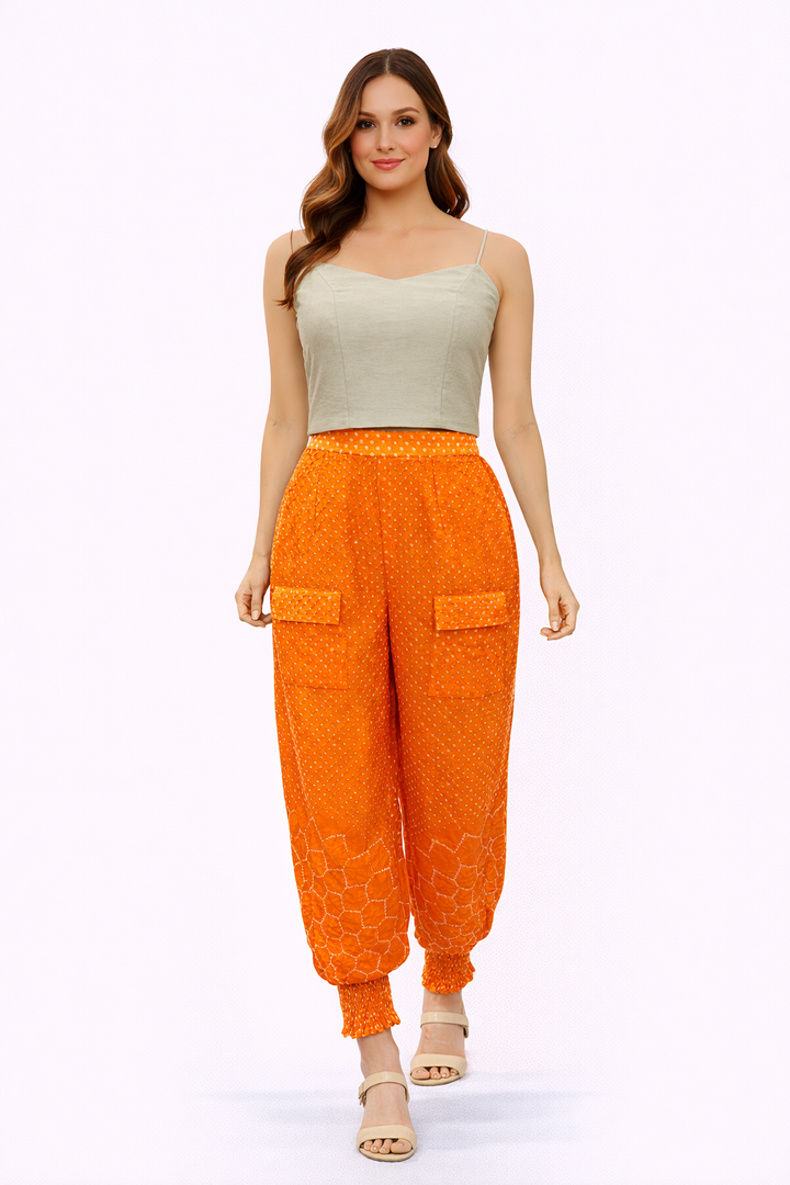 Santoon Silk Inner with Boho Dhoti pants