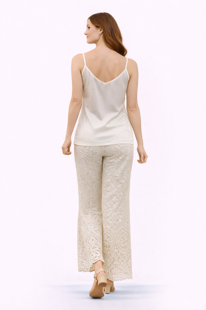 Inner with Mirrorwork on Neckline with flared mirrorwork bottom