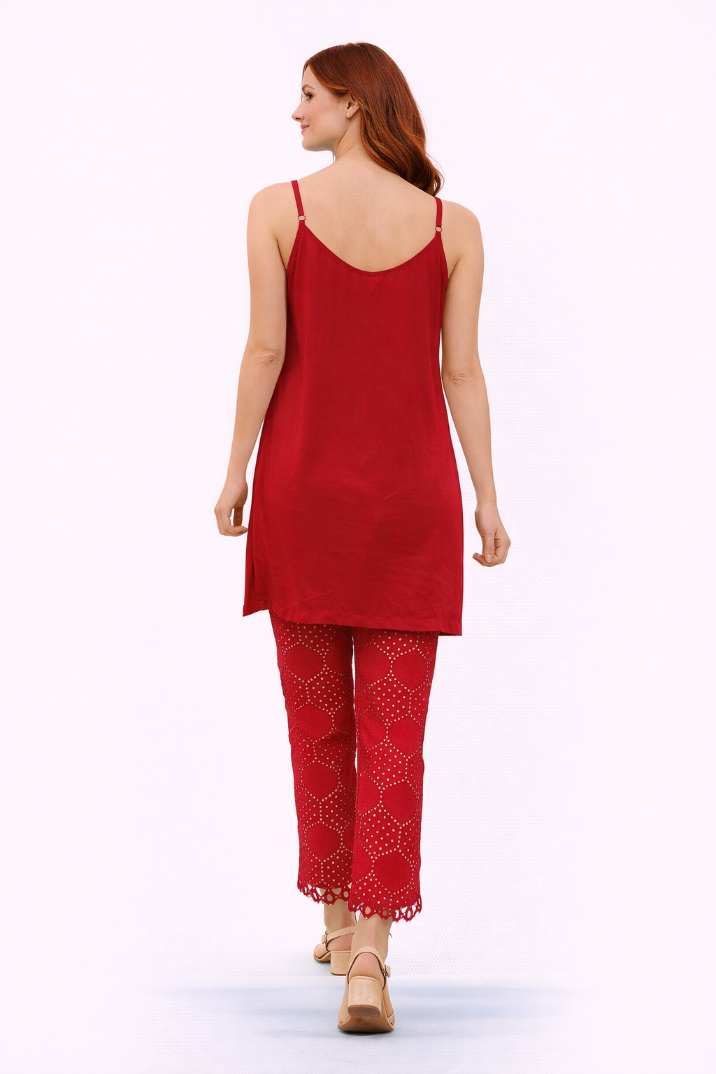 Inner with Mirrorwork on Neckline with Riders Pants