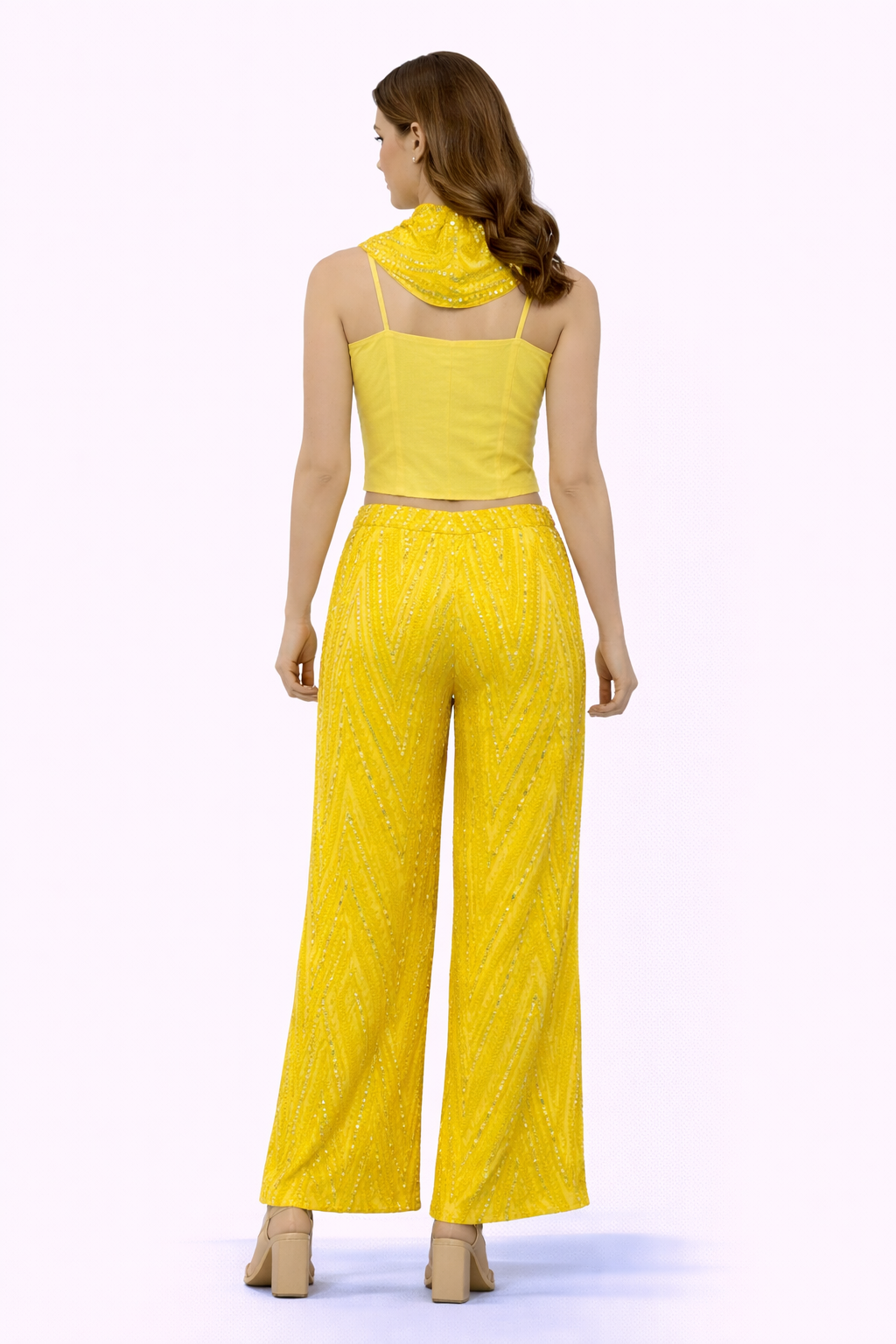 Yellow 18' corset with Miini cape