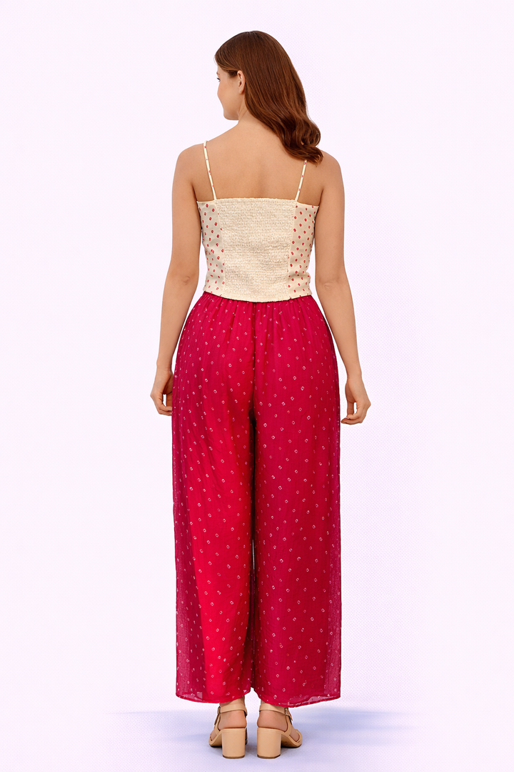 Santoon Silk Inner with  FLARED ORGANZA PANT