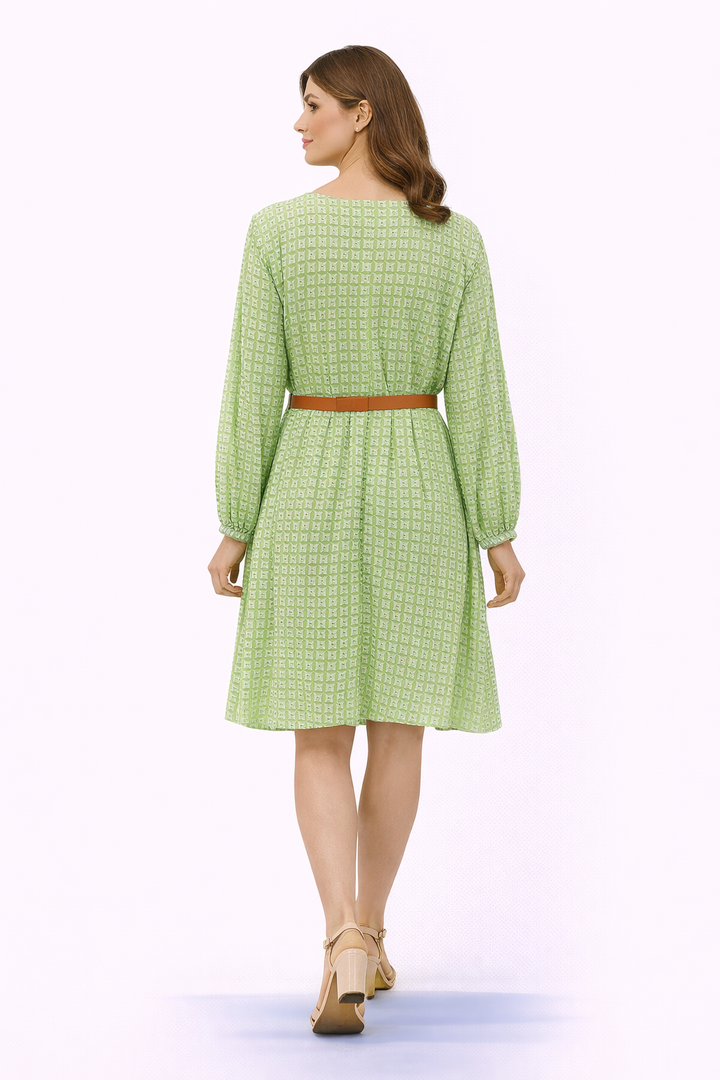 Mirrorwork Wrapover Shift Dress
