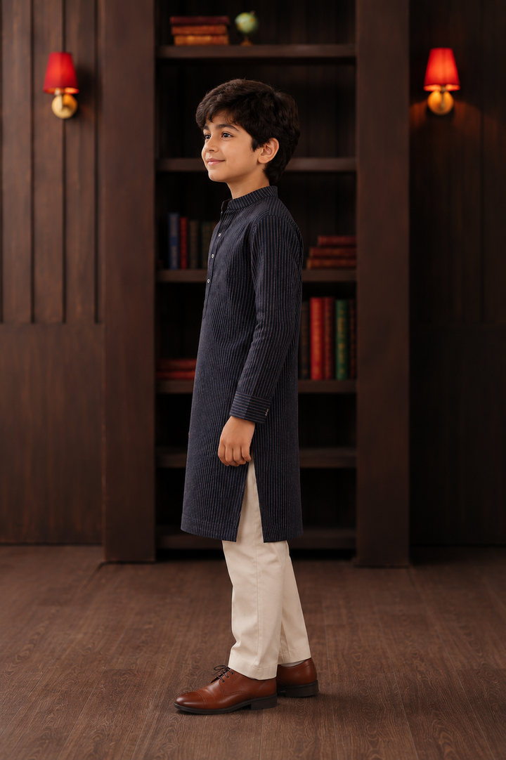 Pintuck Pathani Kurta