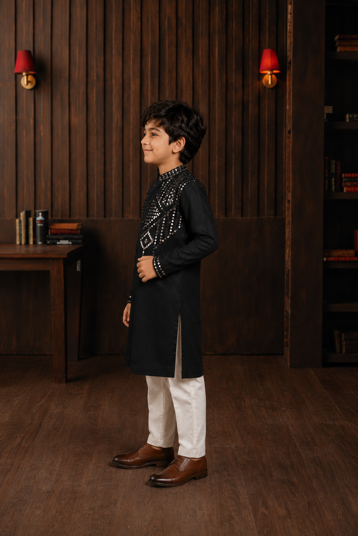 Mirror Embellished Kurta