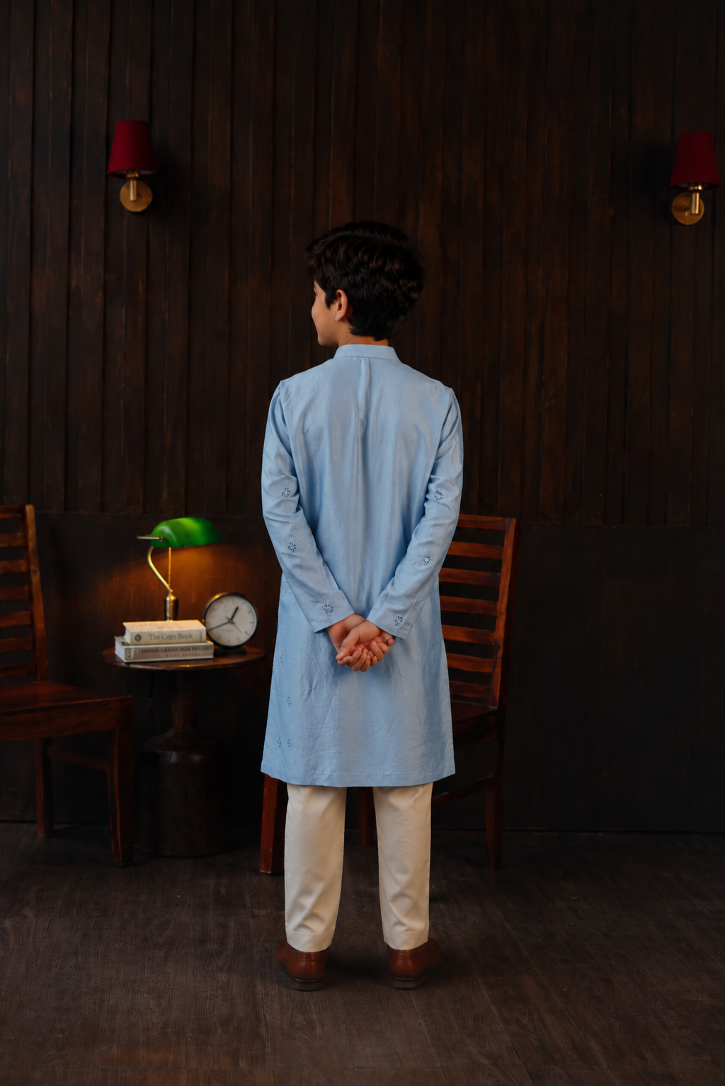 Mirrorwork Beadwork Monga Silk Kurta