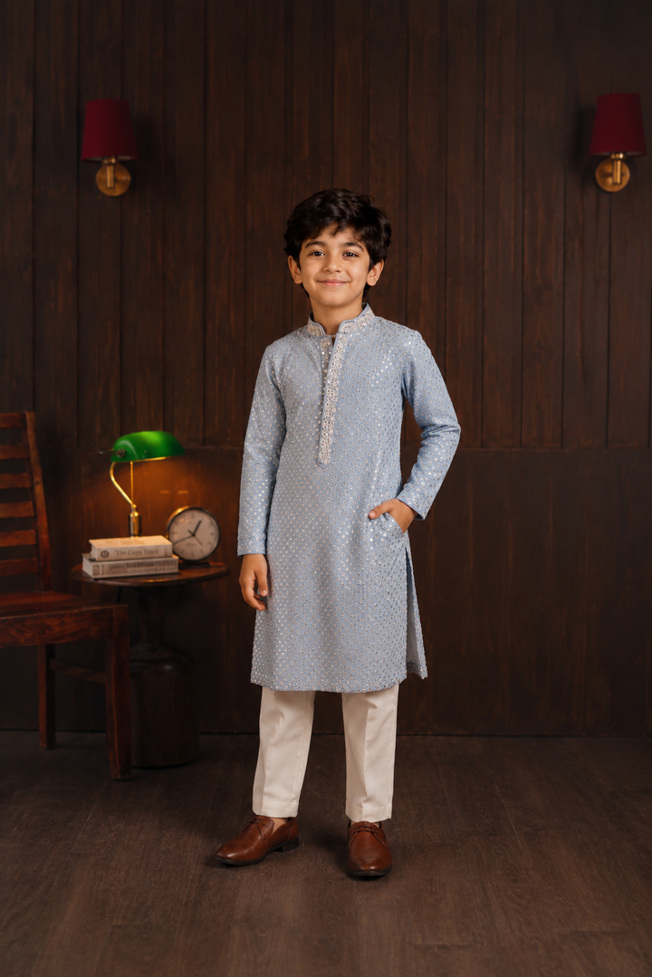Regal Mirrorwork Beadwork Kurta