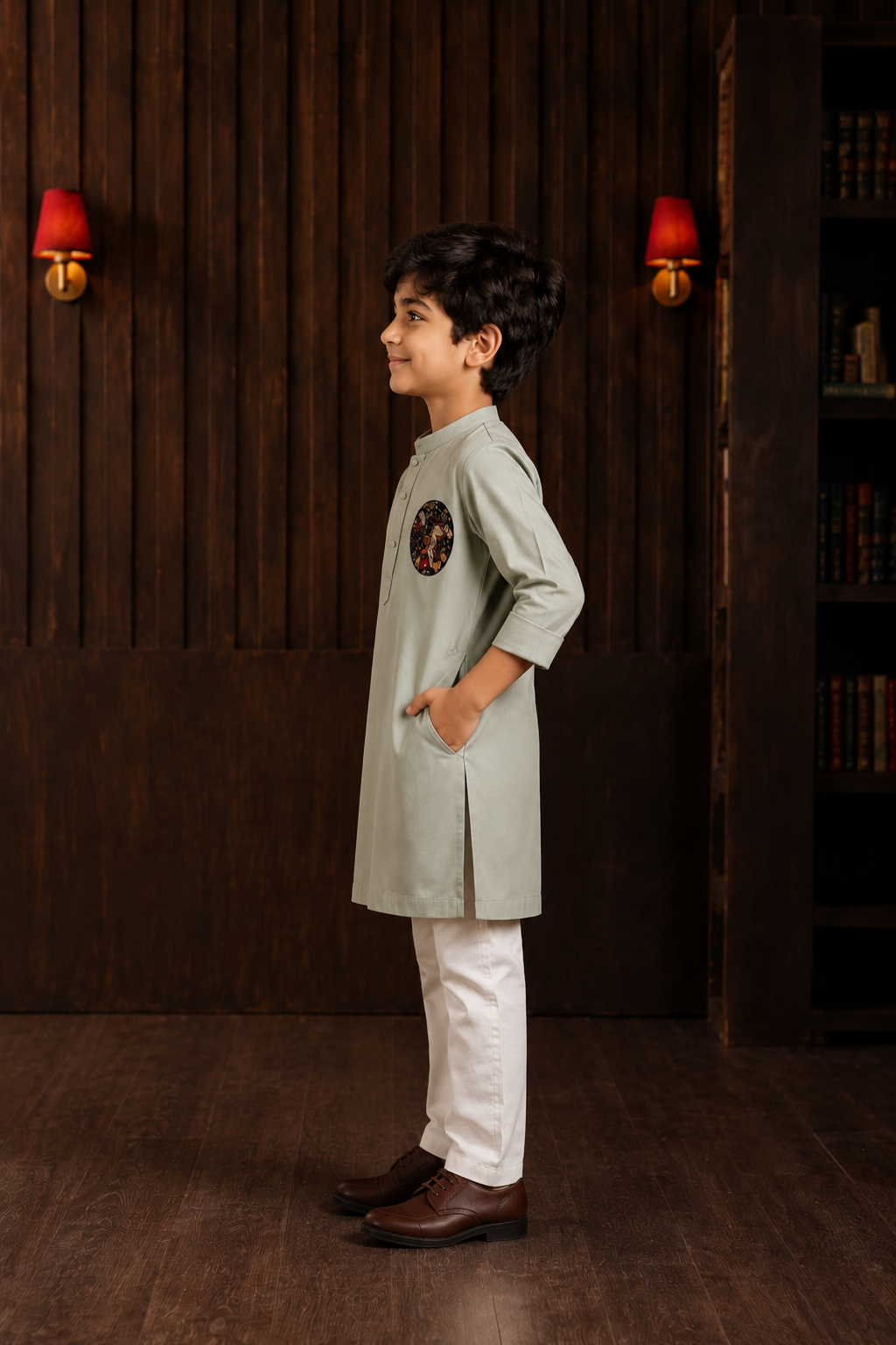 Art Deco Angrakha Kurta