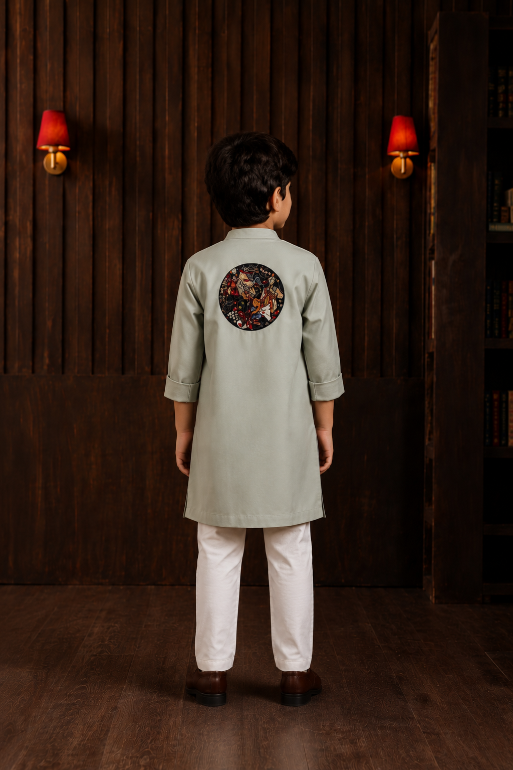 Art Deco Angrakha Kurta