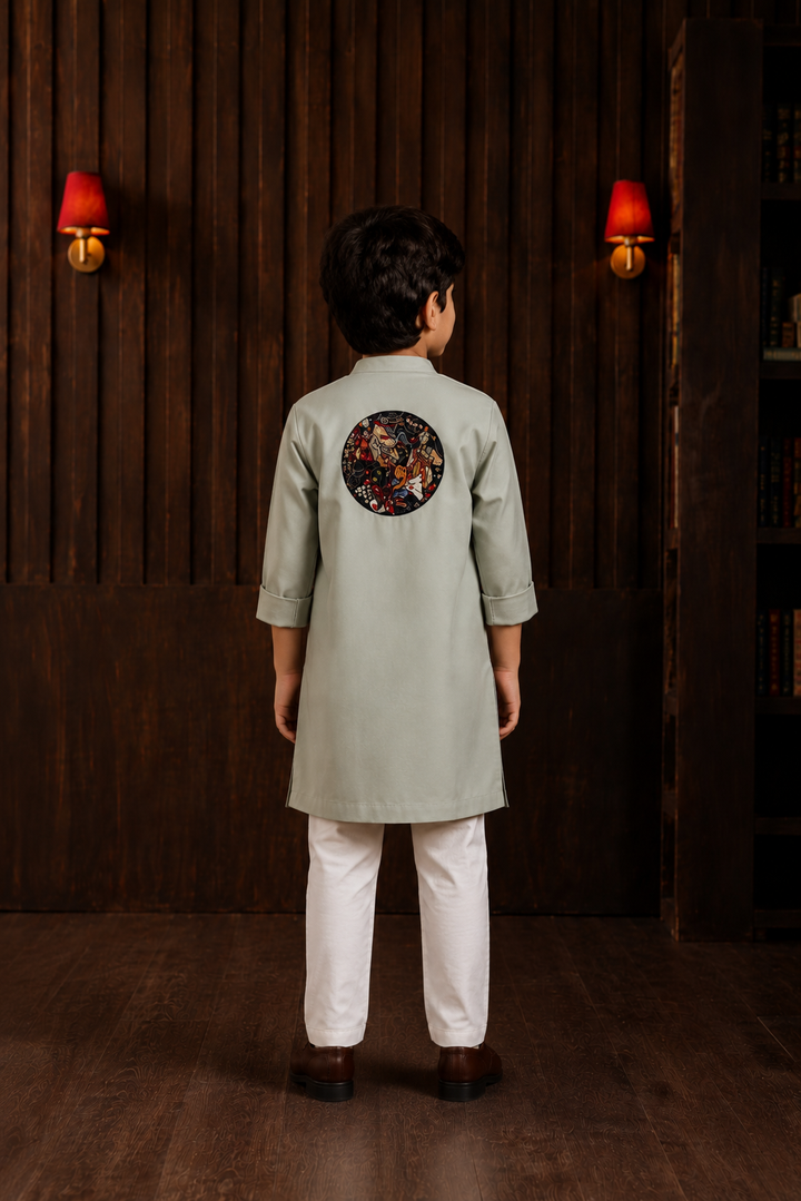 Art Deco Angrakha Kurta