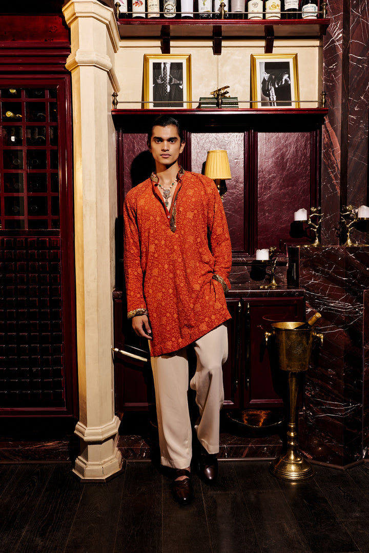 The Soren Chikankari Kurta Set