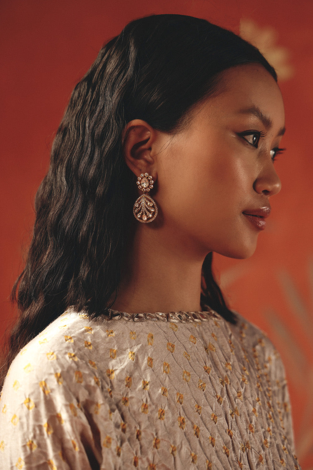 Tunic top with long cuffs