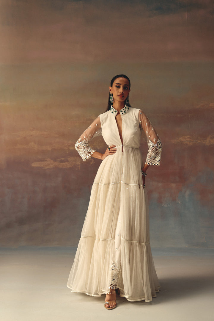 Backless Anarkali Jacket