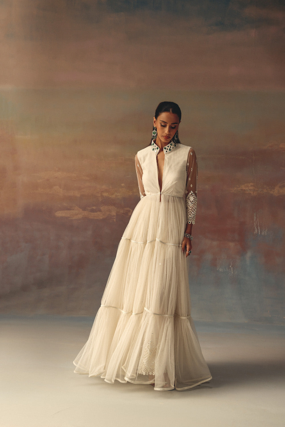 Backless Anarkali Jacket