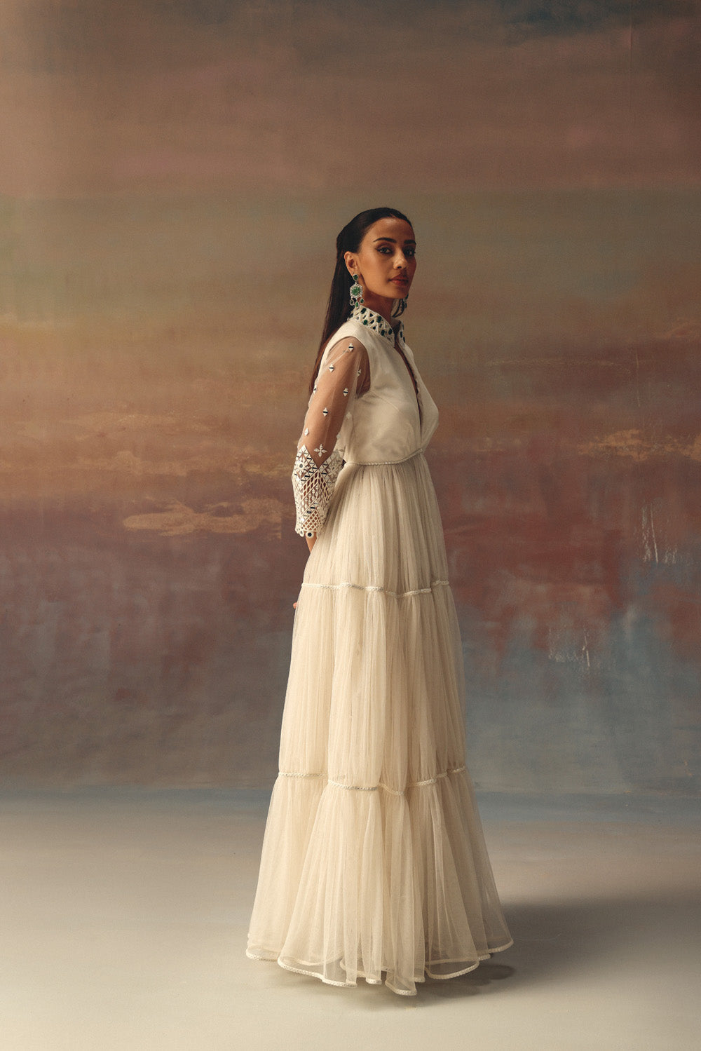 Backless Anarkali Jacket