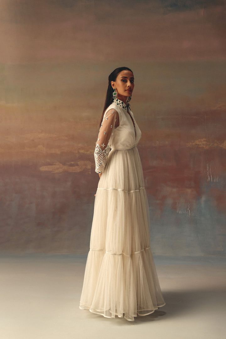 Backless Anarkali Jacket