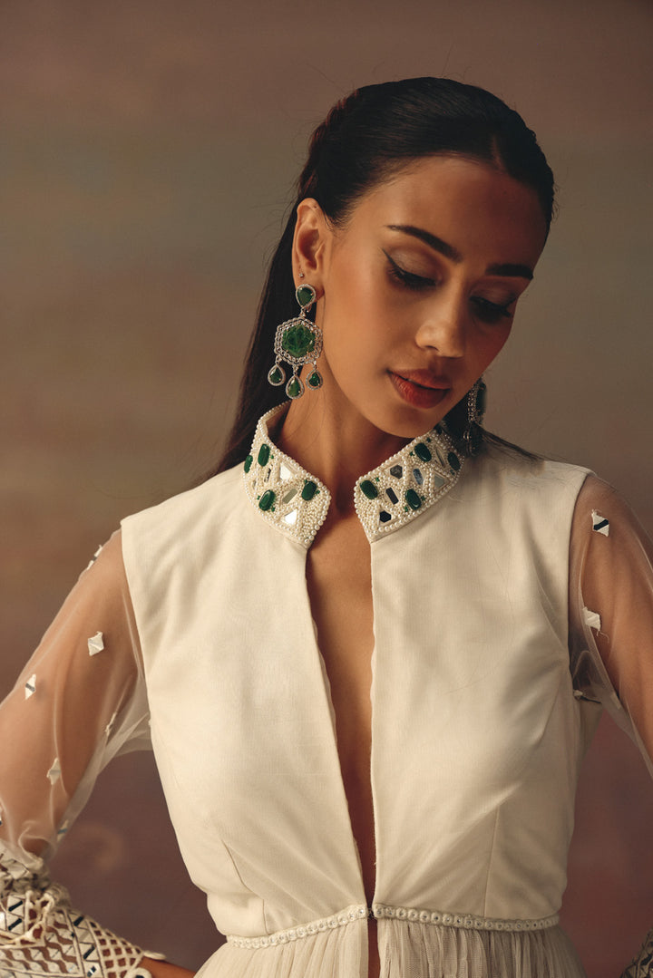 Backless Anarkali Jacket