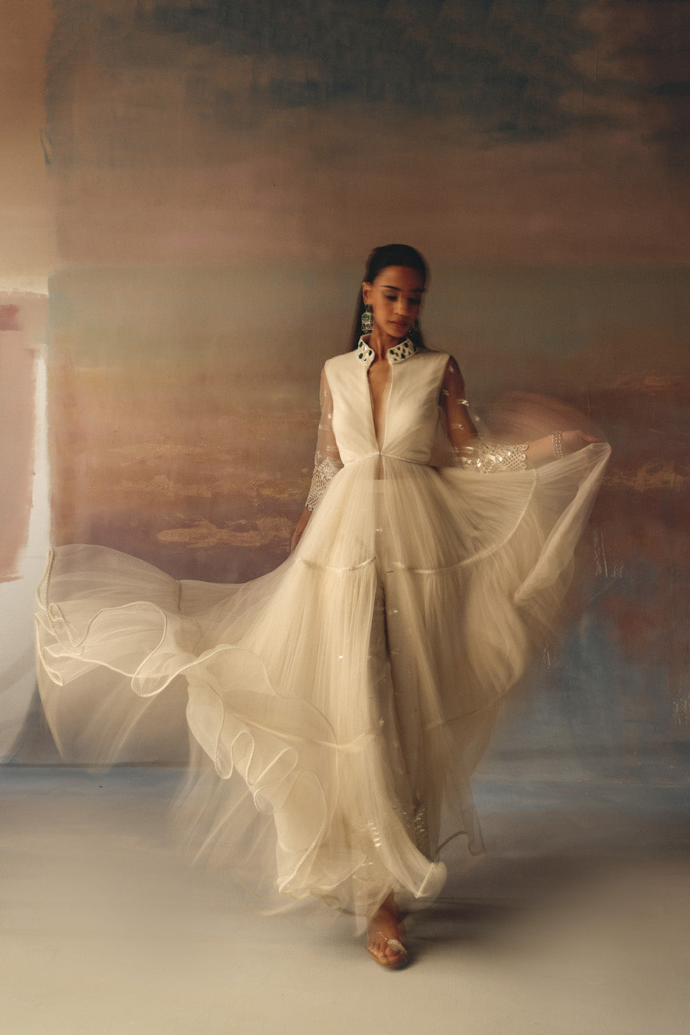 Backless Anarkali Jacket