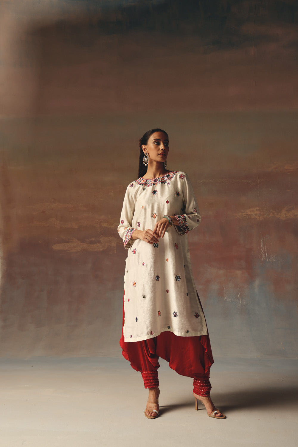 Thai mirror work Dhotis