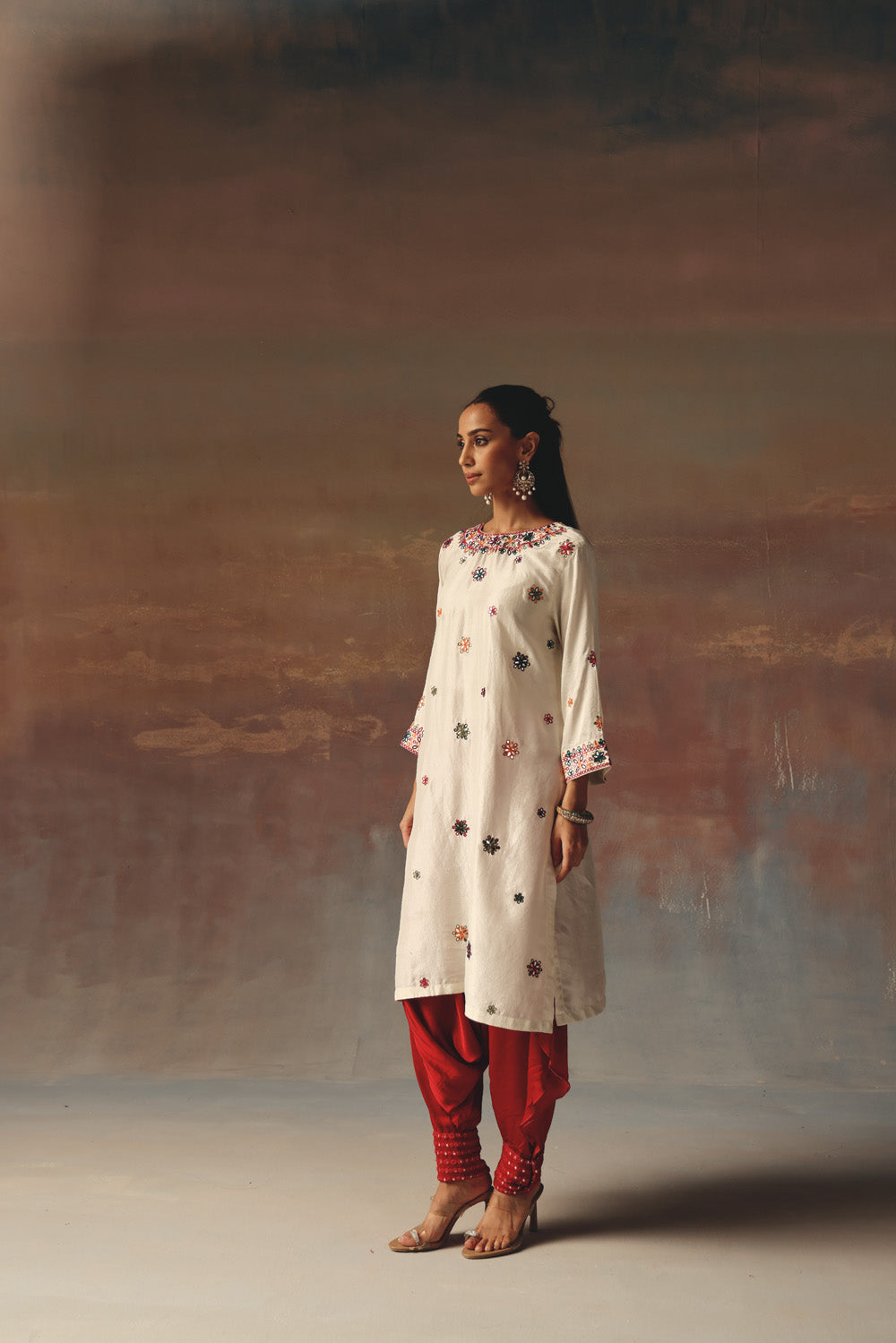 Thai mirror work Dhotis