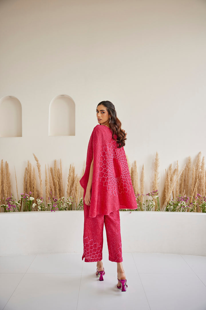 Artisanal Bandhani Slit Palazzos