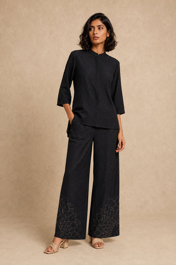 Rai Bandhani Shirt Back Buttons