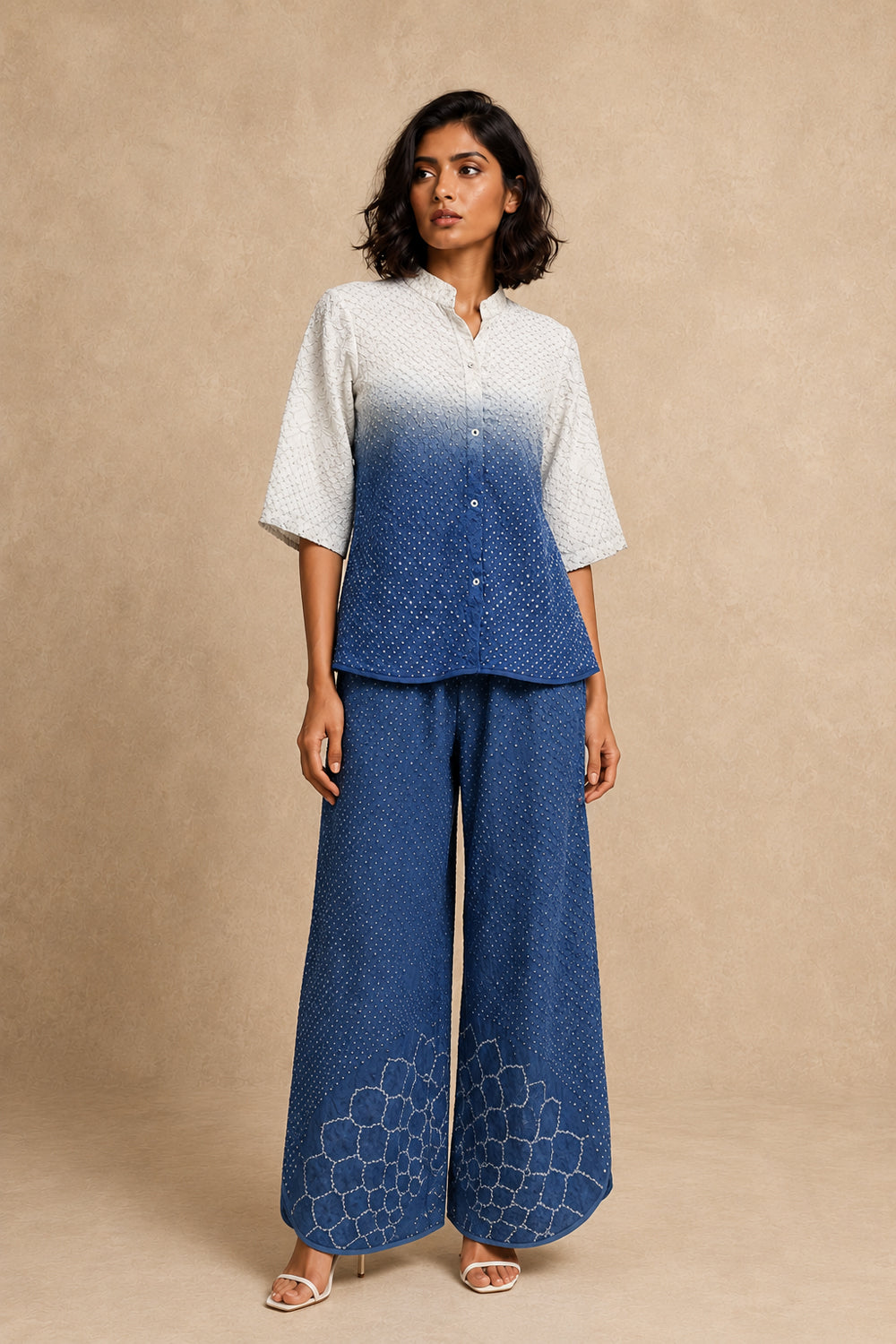 Rai Bandhani Kurta Shirt