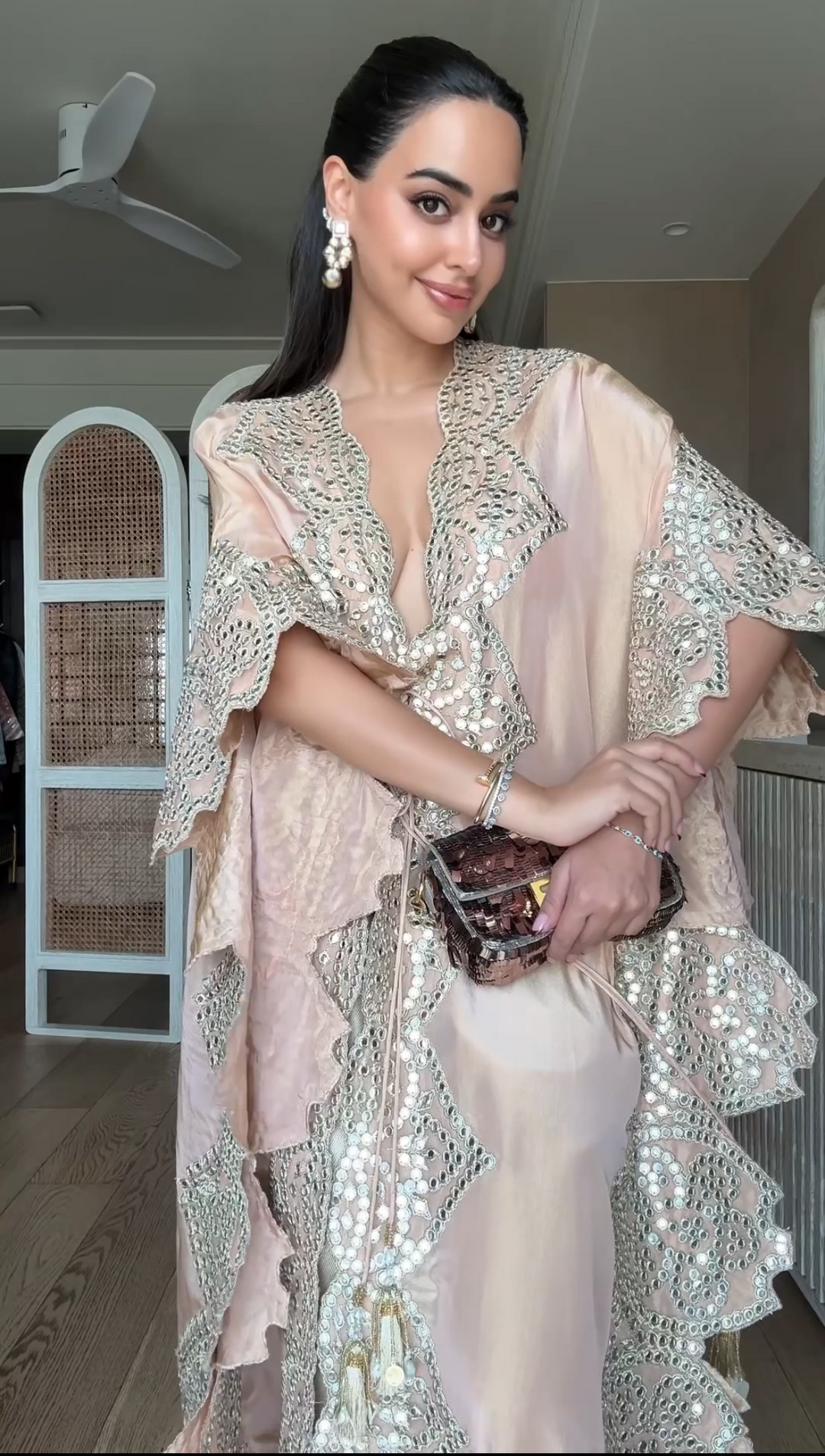 Arushi Mehra in our Kaftaan With tassles