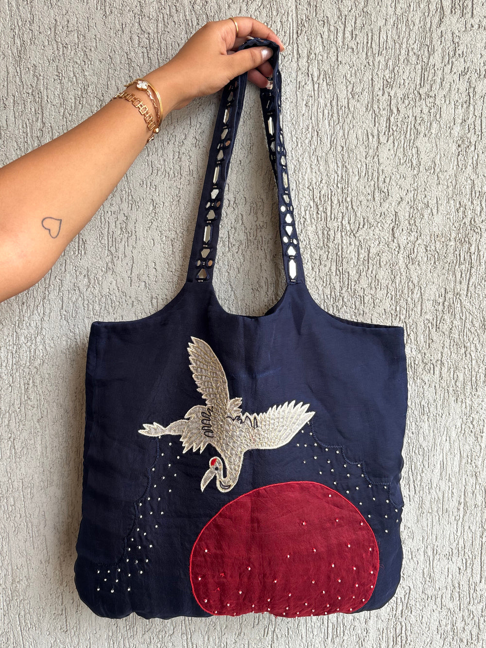 Cherry blossom small tote bag