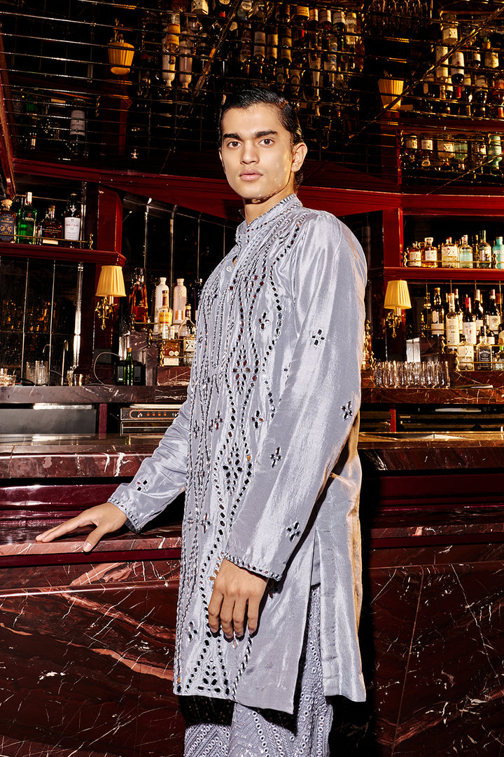 The Lucien Mirrorwork Kurta Set