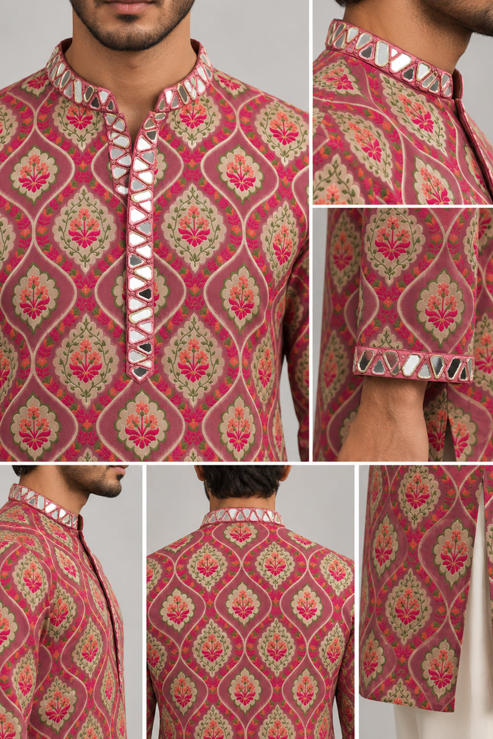 The Leandre Banarasi Mirrorwork Kurta Set