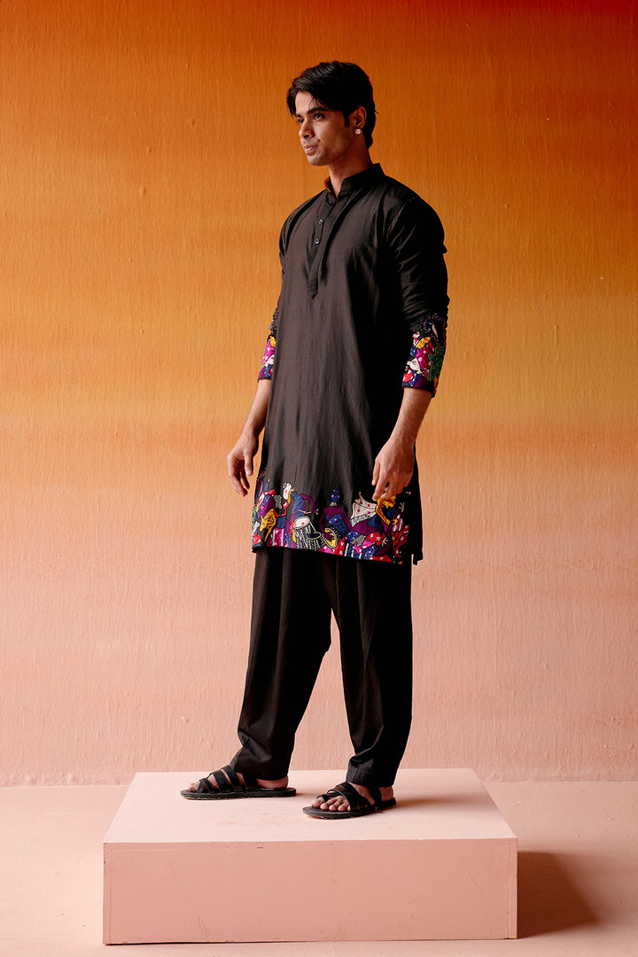 ART DECO KURTA WITH SALWAR