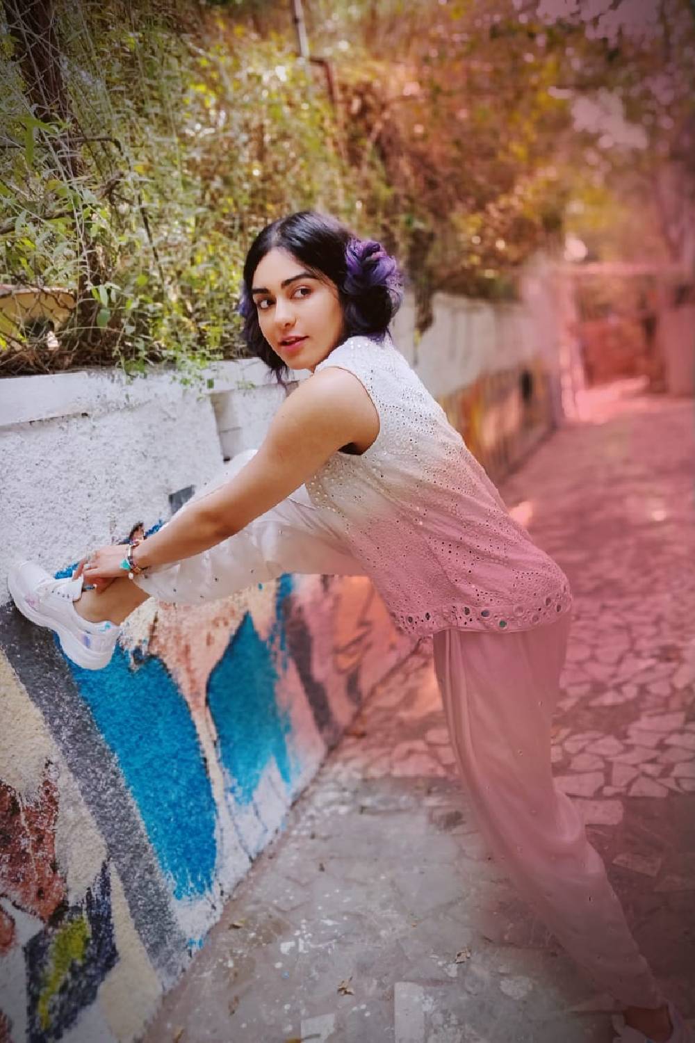 Adah Sharma in our Mirrorwork Jacket