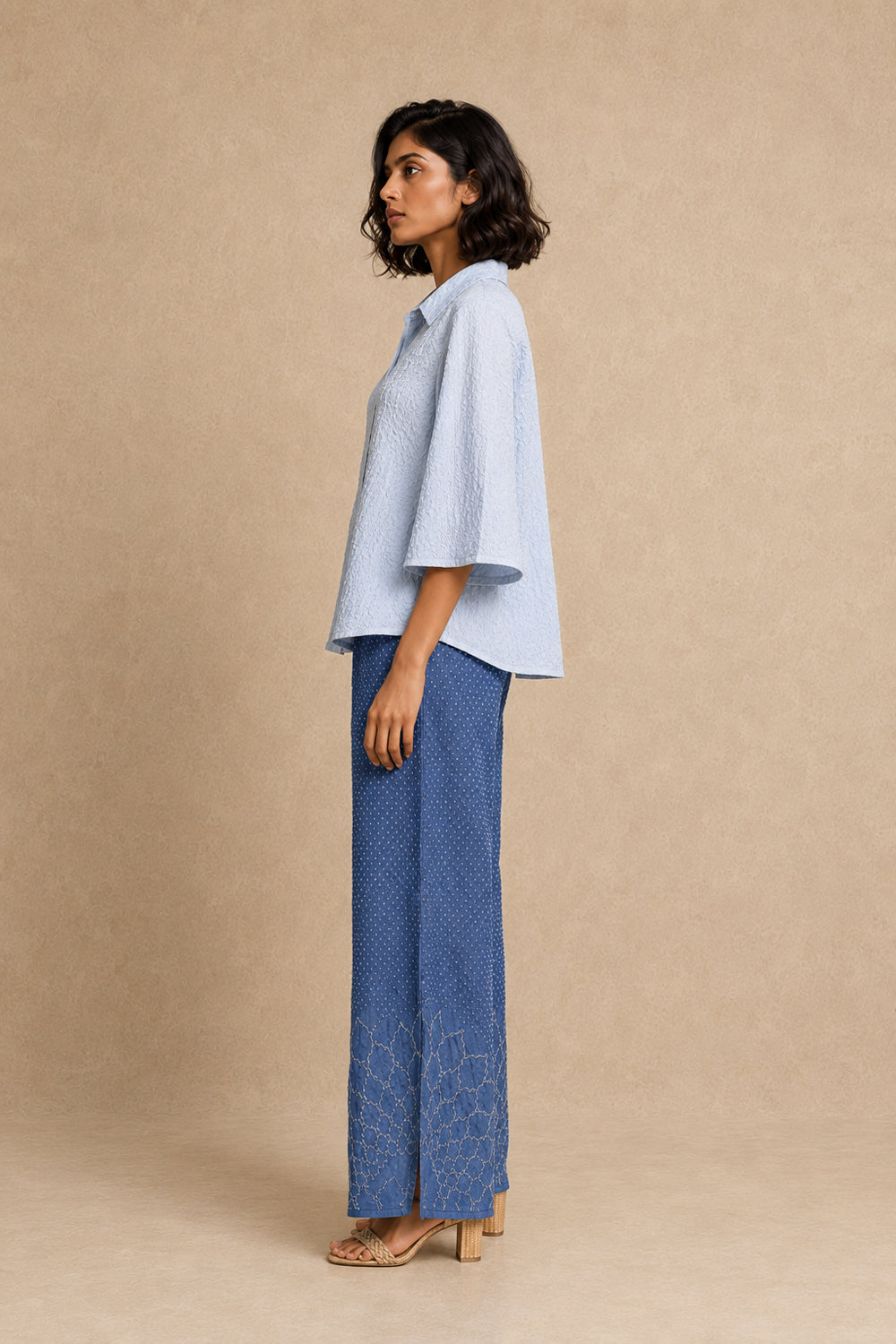 Rai Bandhani A Line Shirt