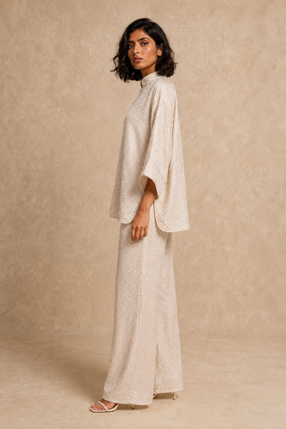 Rai Bandhani Kimono Sleeves Top