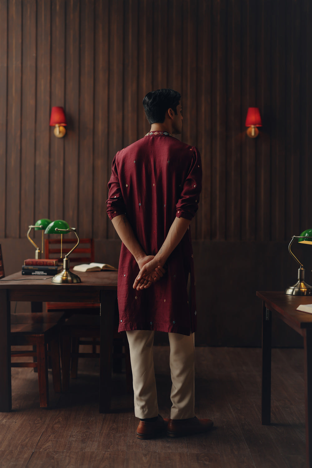 Kutchi Embroidery Kurta Set