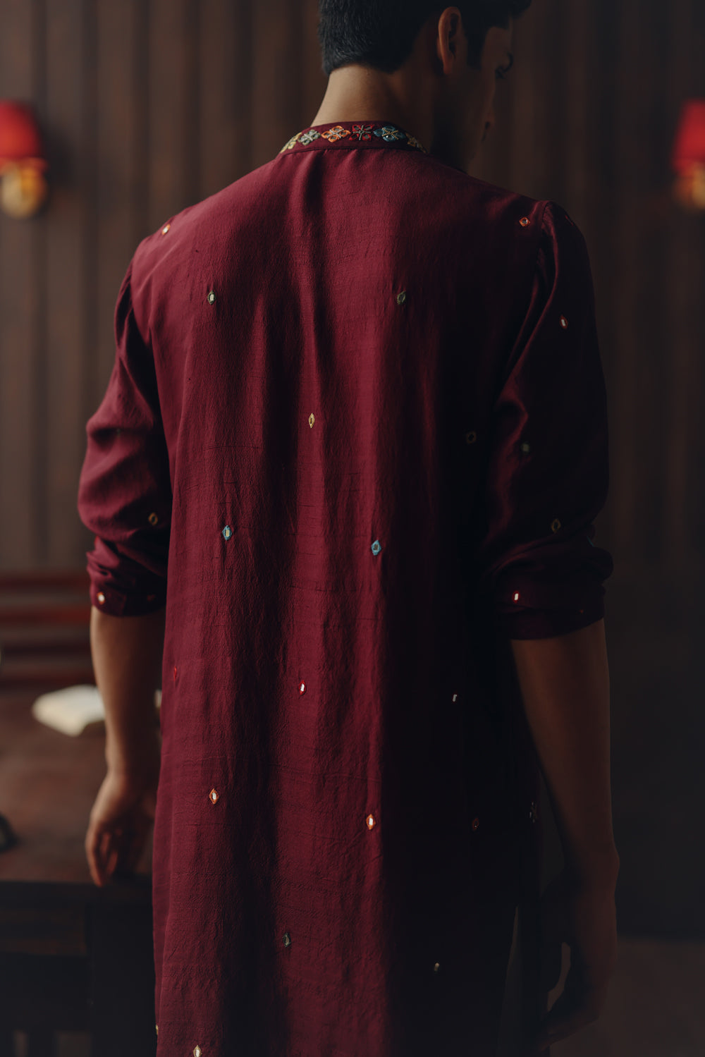 Kutchi Embroidery Kurta Set