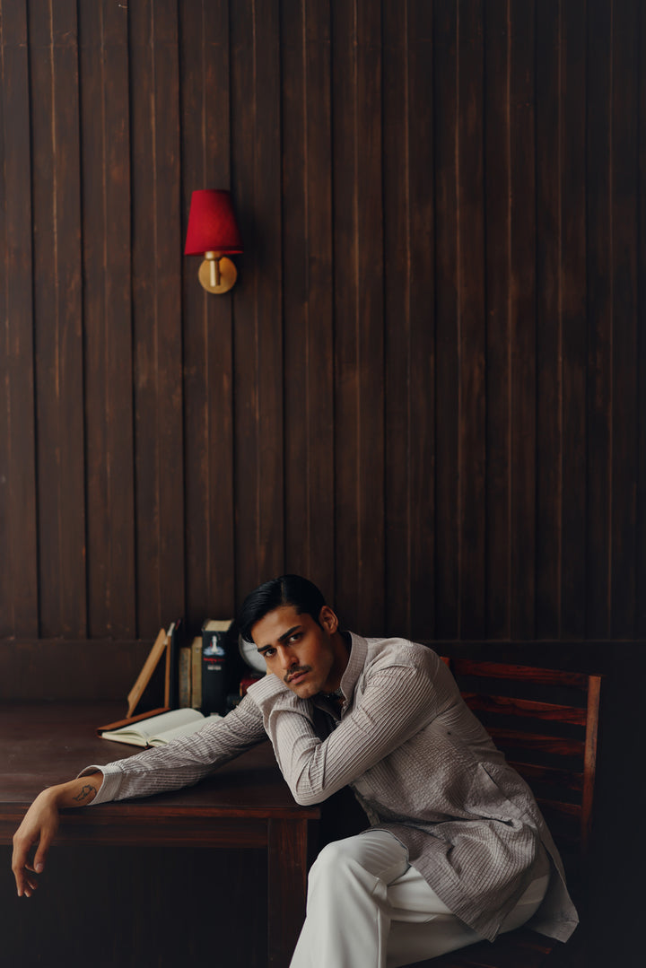 Pintuck Short Kurta Set